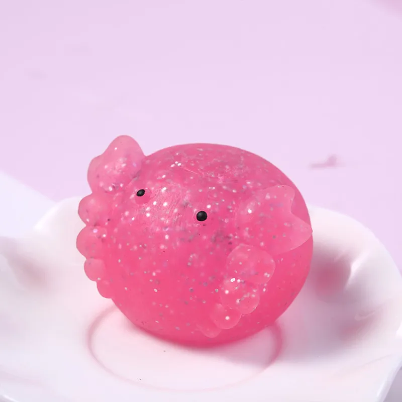 Золотая пыль губка сжимаемые игрушки Mochi милые животные мяч для стресса смешные