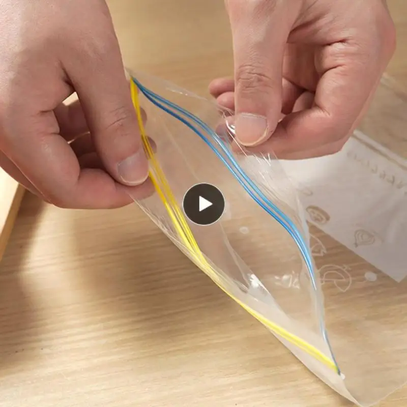 

Dust Seal Bag Reuse Bpa Free Storage Bag Airtight Double Rib Dense Bag Refrigerator Storage Bag Freezer Bag High Transparency