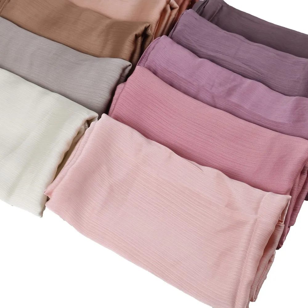 Instant Muslim Women Crinkle Satin Silk Hijab With Bonnet Caps  Hijabs Scarves Satin crinkle Scarf With UnderScarf Inner Caps