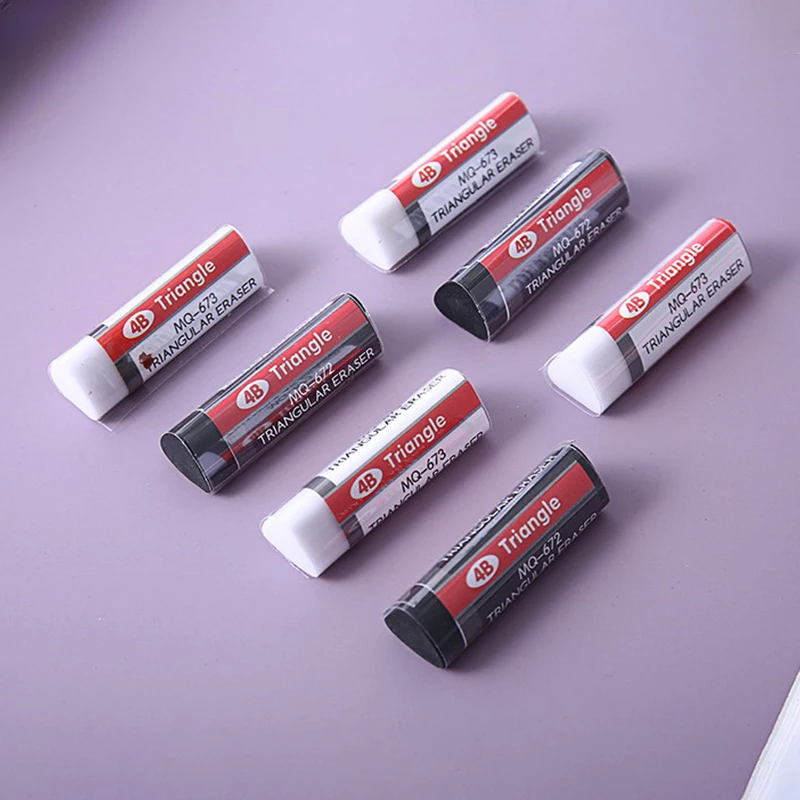

4B Triangle Shape Rubber Eraser Student Learning Stationery For Child Gift Stationery Wholesale Eraser Painting School Supplies