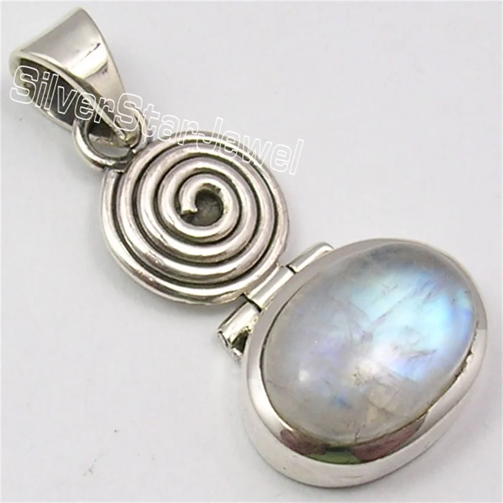 

Many Color Pendant Semi-precious Stone India 1.5"