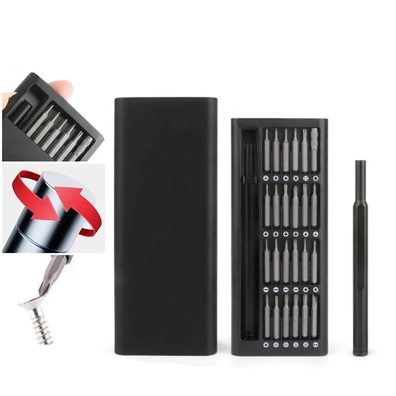 

Набор отверток 25 в 1, прецизионные биты для магнитных отверток, звездообразные шестигранные биты, ручка, набор инструментов для ремонта