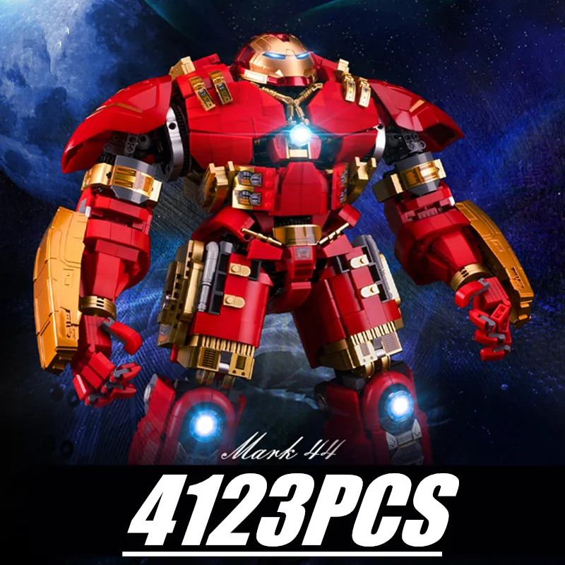 

4123PCS Disney Hulkbuster Marvel Avengers Ironman Mecha Heroes Mini Dolls Toy Figures Robot Building Brick Block Toys Chirstmas