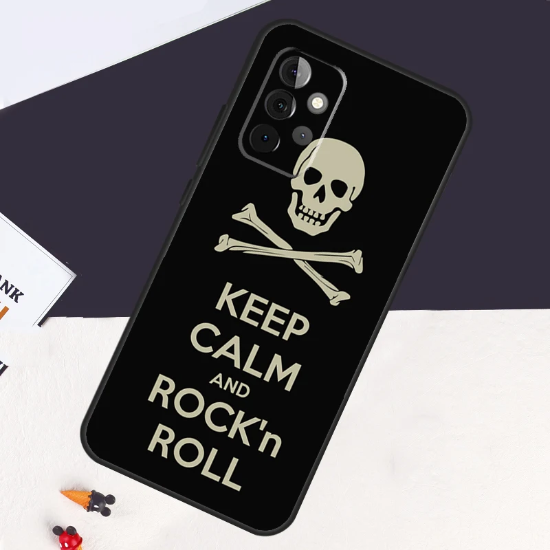 Фото Чехол Rock Roll Skull для Samsung Galaxy A13 A35 A15 A55 A53 A33 A36 A56 A26 A16 A22 A32 A52 A54 A34 A05 A06 №3