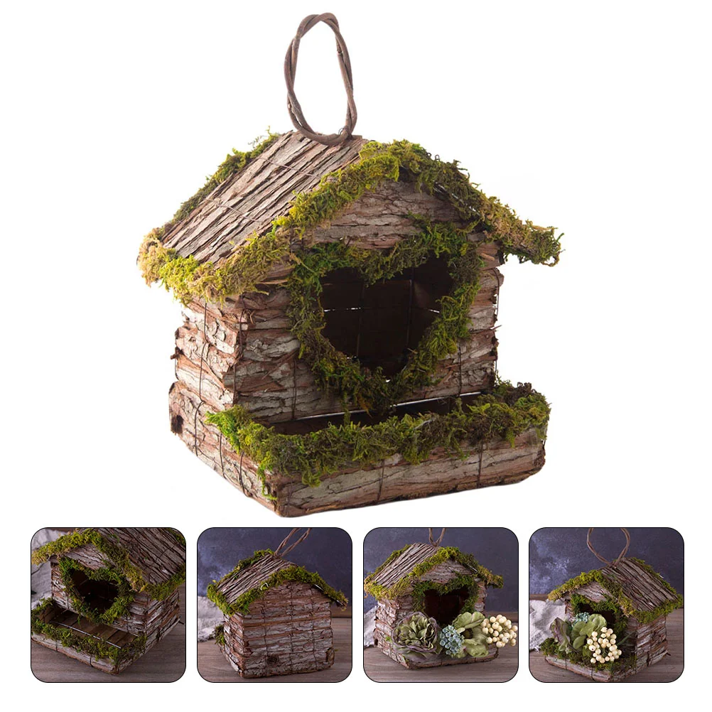 

Birdhouseshelter Birds Houses Outside Garden Wooden Decorative Hangingcrafts Birdhouse Birdhouses Outdoors Outdoor Decoration