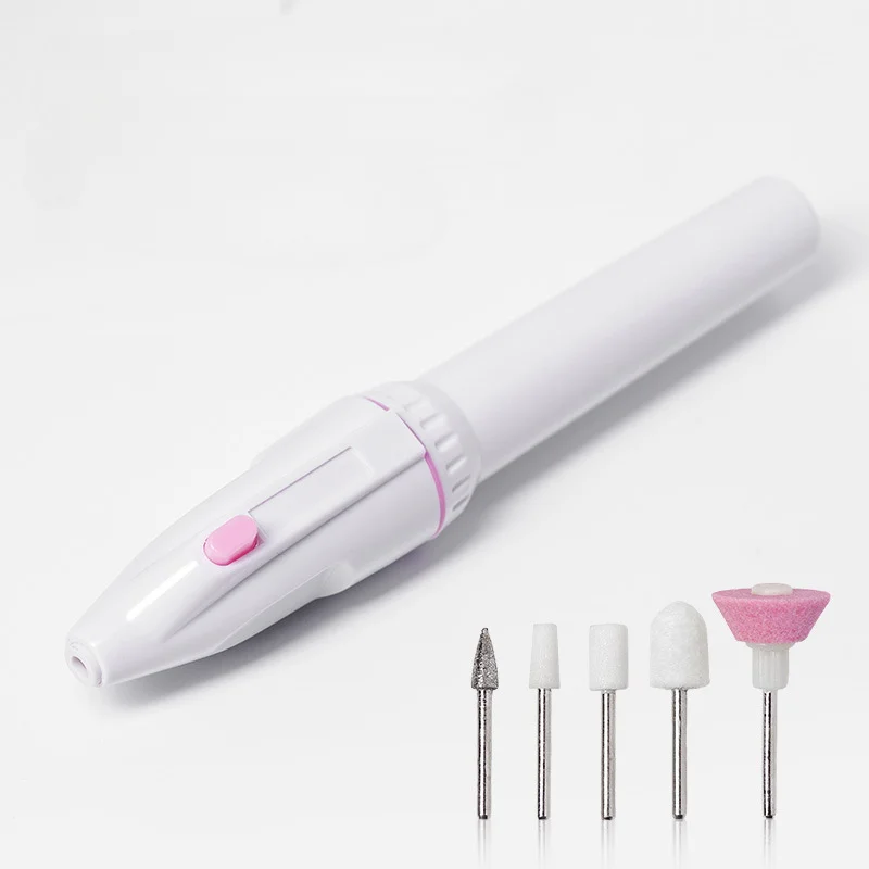 

5 In 1 Electric Nail Polisher for Removing Dead Skin Nail Remover Nail Polish Machine Portable Pen Battery Polisher Nail Drill