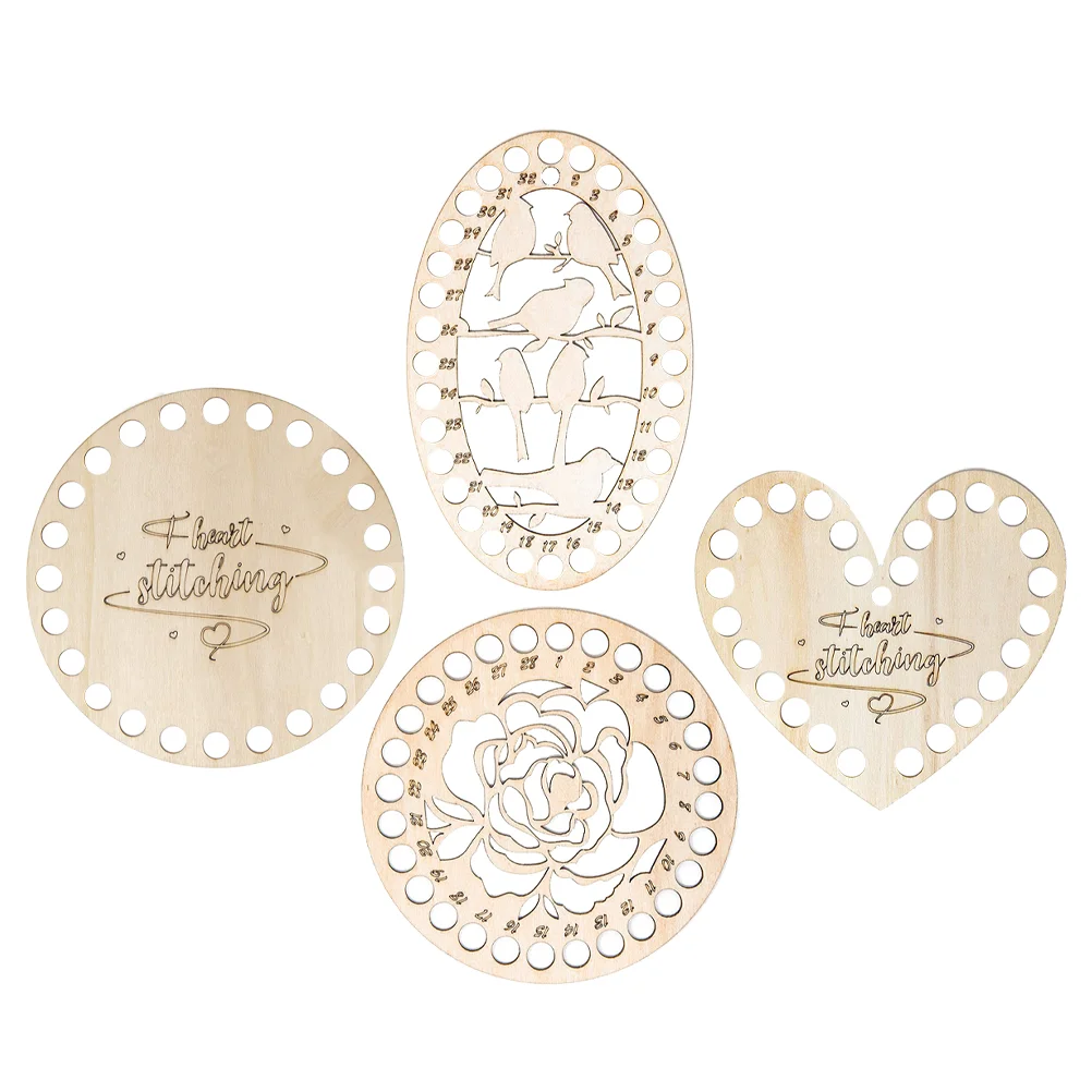 

Thread Floss Holder Organizer Embroidery Sewing Cross Wooden Wood Needlework Winding Sorter Keeper Board Boards Yarn Storage
