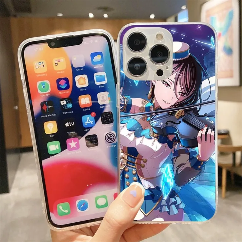 

Yashio Rui BanG Dream чехол для телефона IPhone 14 13 12 11 XS X 8 7 6 Plus Mini Pro Max SE 2022, мягкий прозрачный чехол для телефона