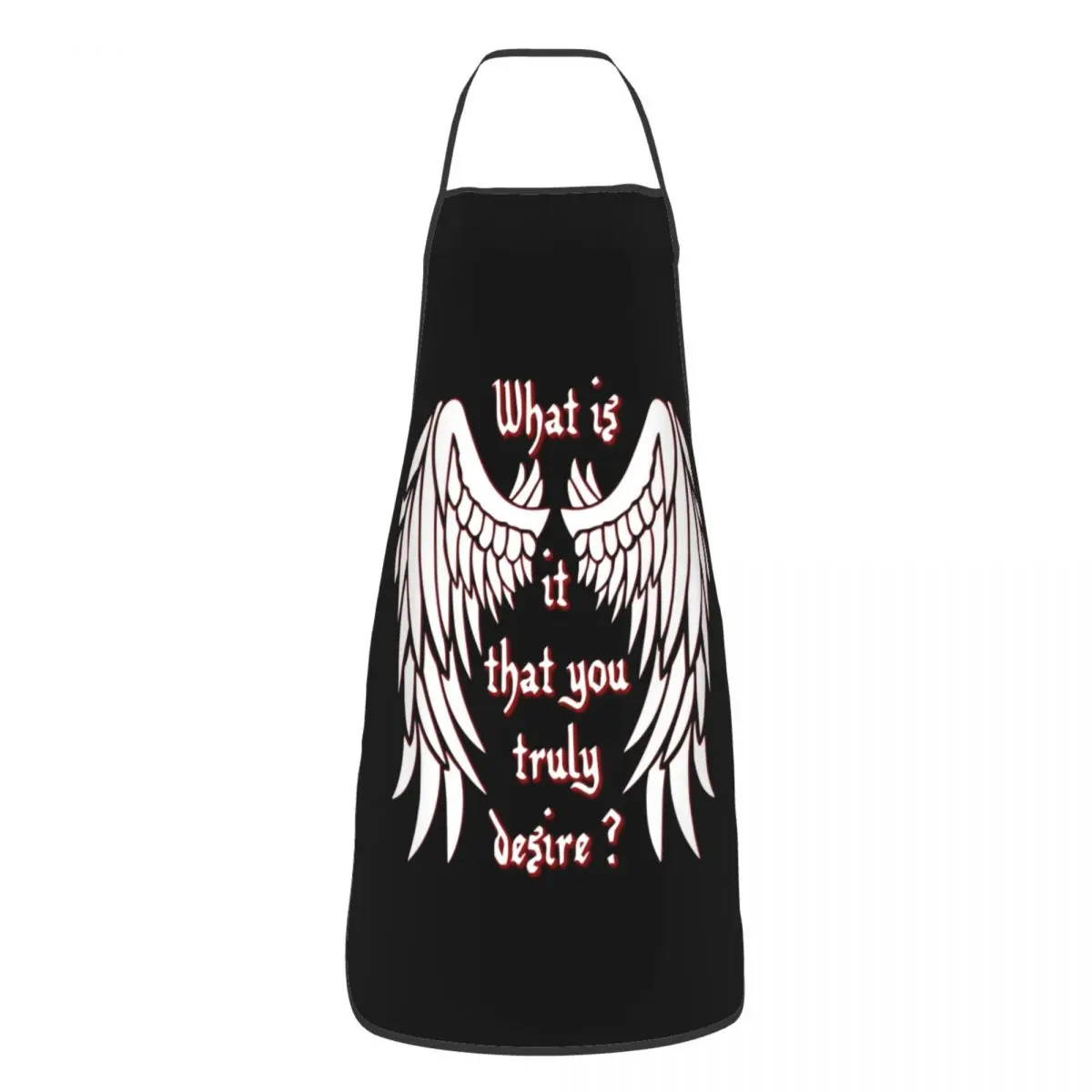 

Что вы по-настоящему желаете, фартук для мужчин и женщин, для взрослых, шеф-повара, кухня, готовка, Lucifer Morningstar Wings, Tablier, кухня, садоводство
