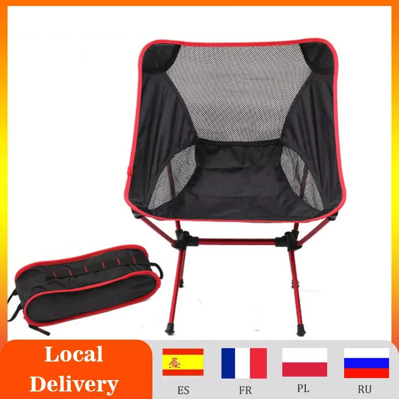 

2023NEW Detachable Portable Folding Moon Chair Outdoor Camping Chairs Beach Fishing Chair Ultralight Travel Hiking Picnic Seat T