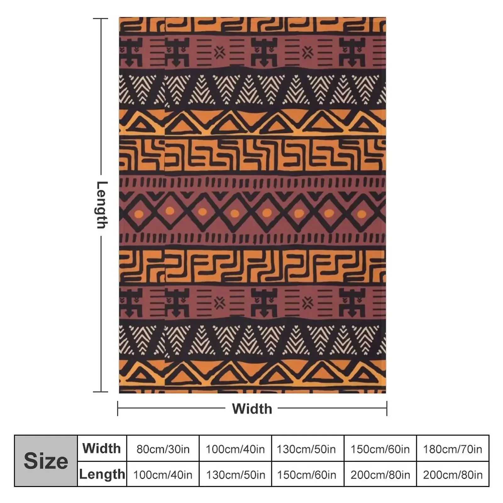 Африканское племенное грязевое одеяло с узором украшения для кровати одеяла из