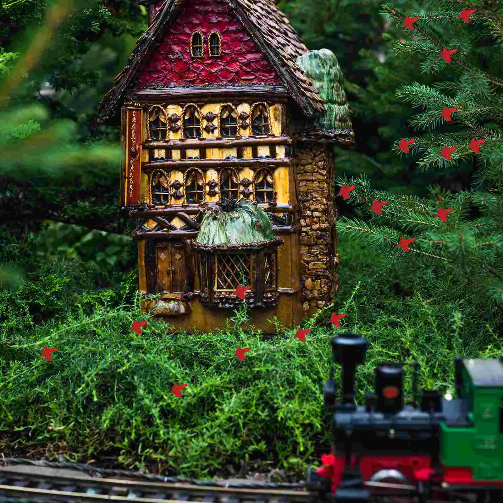 Имитация песочного стола листья горшечные растения для бонсай искусственный