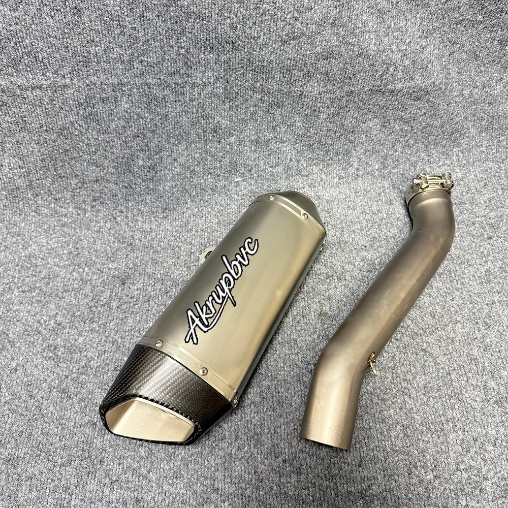 

Для Aprilia RSV4 1100 Tuono V4 1100 2021-2024 мотоцикла SC из углеродного волокна, глушитель без шнуровки, средняя труба, титановый сплав