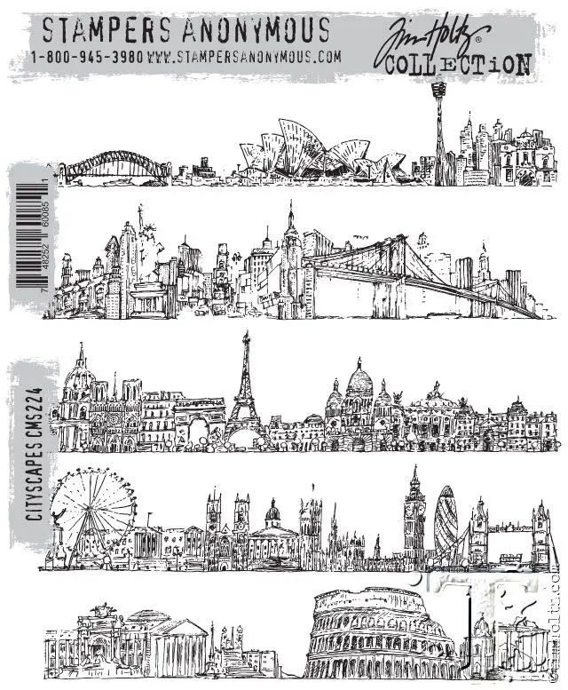 

Architectural Landscape Stamps Craft Embossing Make Paper Greeting Card Making Template Diy Handmade 2022 New