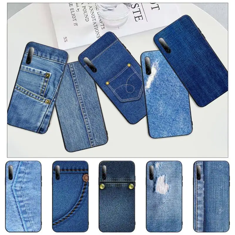 

Blue Tool Jeans pattern Phone Case For iphone 12 11 13 7 8 6 s plus x xs xr pro max mini shell