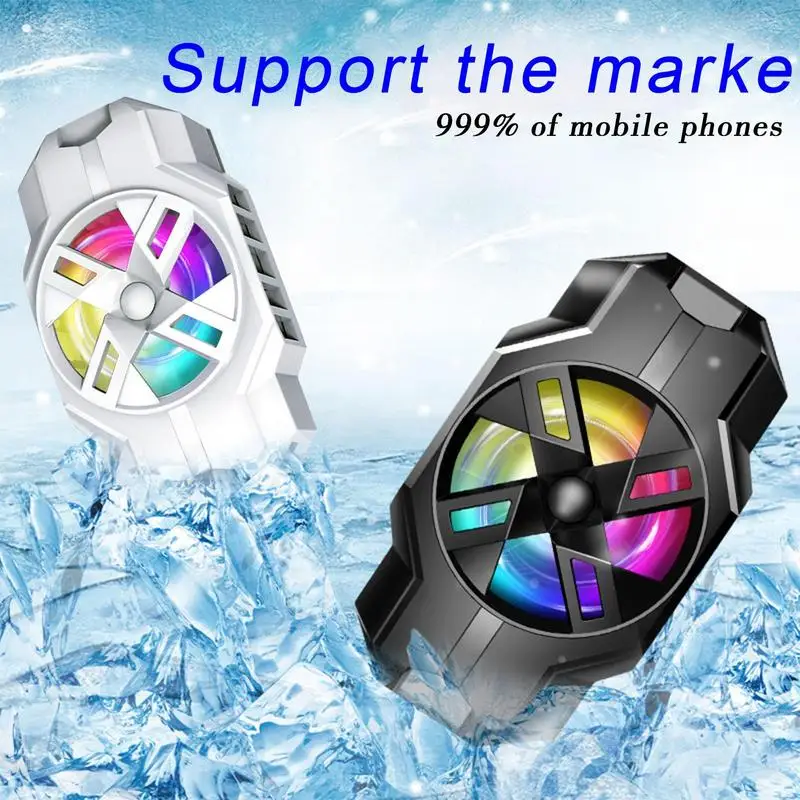 Универсальный охлаждающий вентилятор, радиатор для PU BG Cool, радиатор, игровая подставка RGB, охлаждающий вентилятор для телефона DL05 DL06 FL05