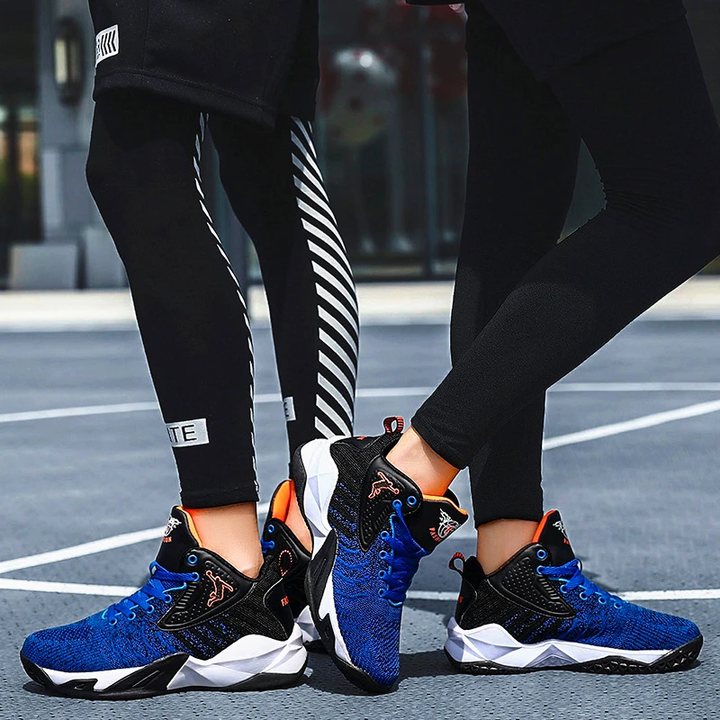 Men Women Sneakers Breathable Mens Basketball Shoes Non-slip Couple Sports Shoes Training Athletic Basketball Sneakers for Women