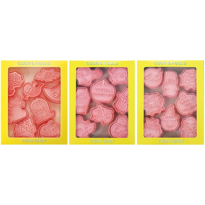 

24 упаковки формочек для печенья, формочки для печенья, мультяшная серия для Хэллоуина, формочки для печенья, кухонные аксессуары для выпечк...