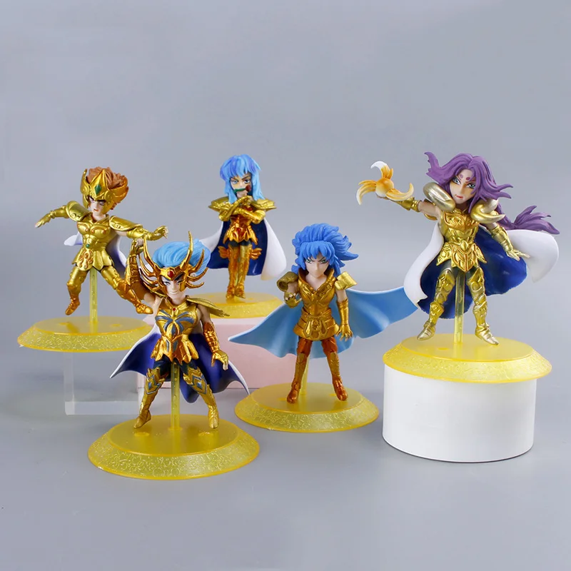 Аниме 5 шт./лот золото Saint Fighter рука Seiya фиолетовый дракон ледник зло Wuzi мгновенное