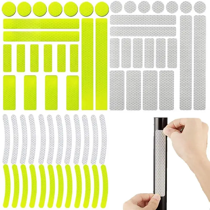 

66 шт., светоотражающие наклейки для автомобиля