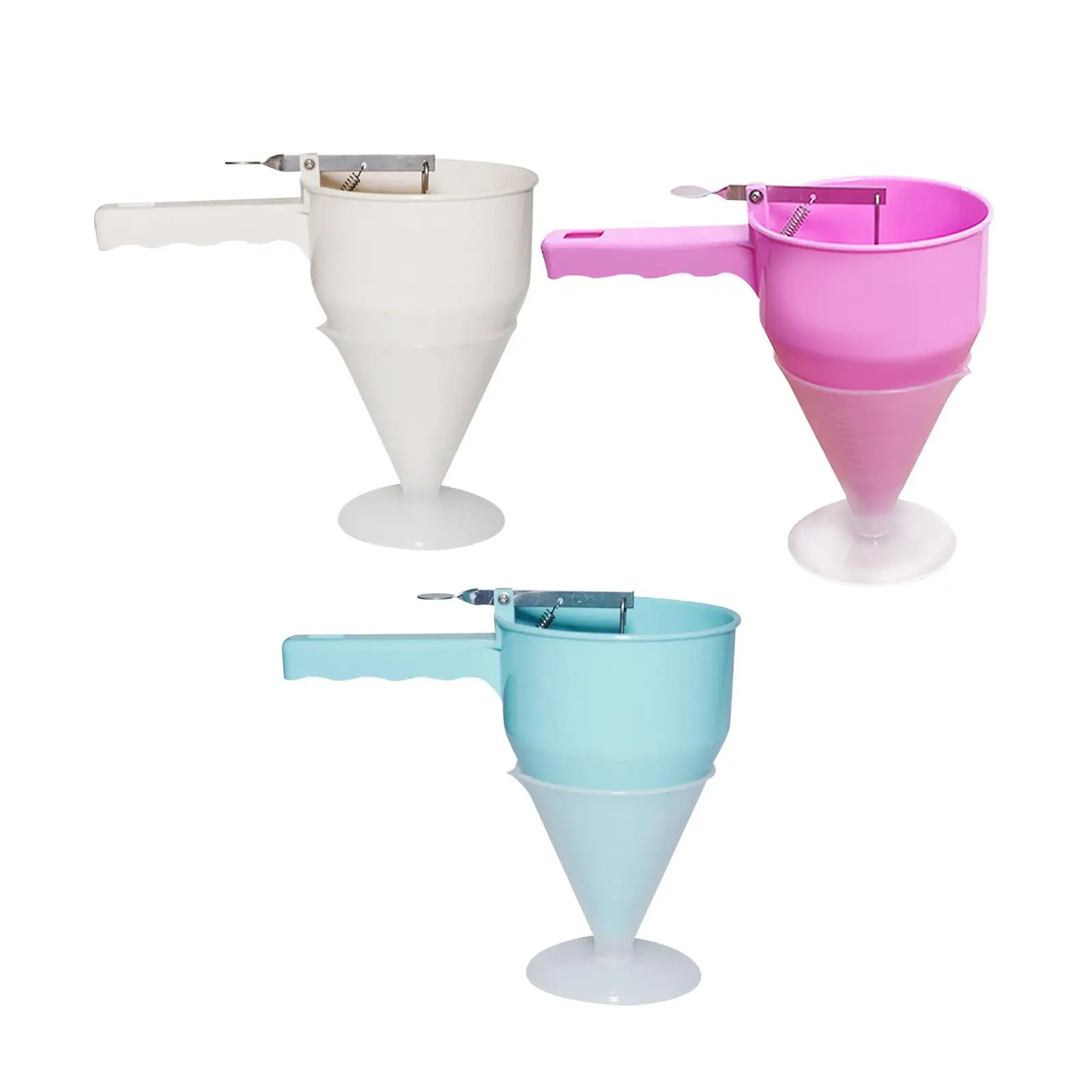 

Batter Dispenser Funnel Mix with Handle 8mm Octopus Balls Tools for Baking Cupcakes Takoyaki Waffle Batter Kitchen Supplies