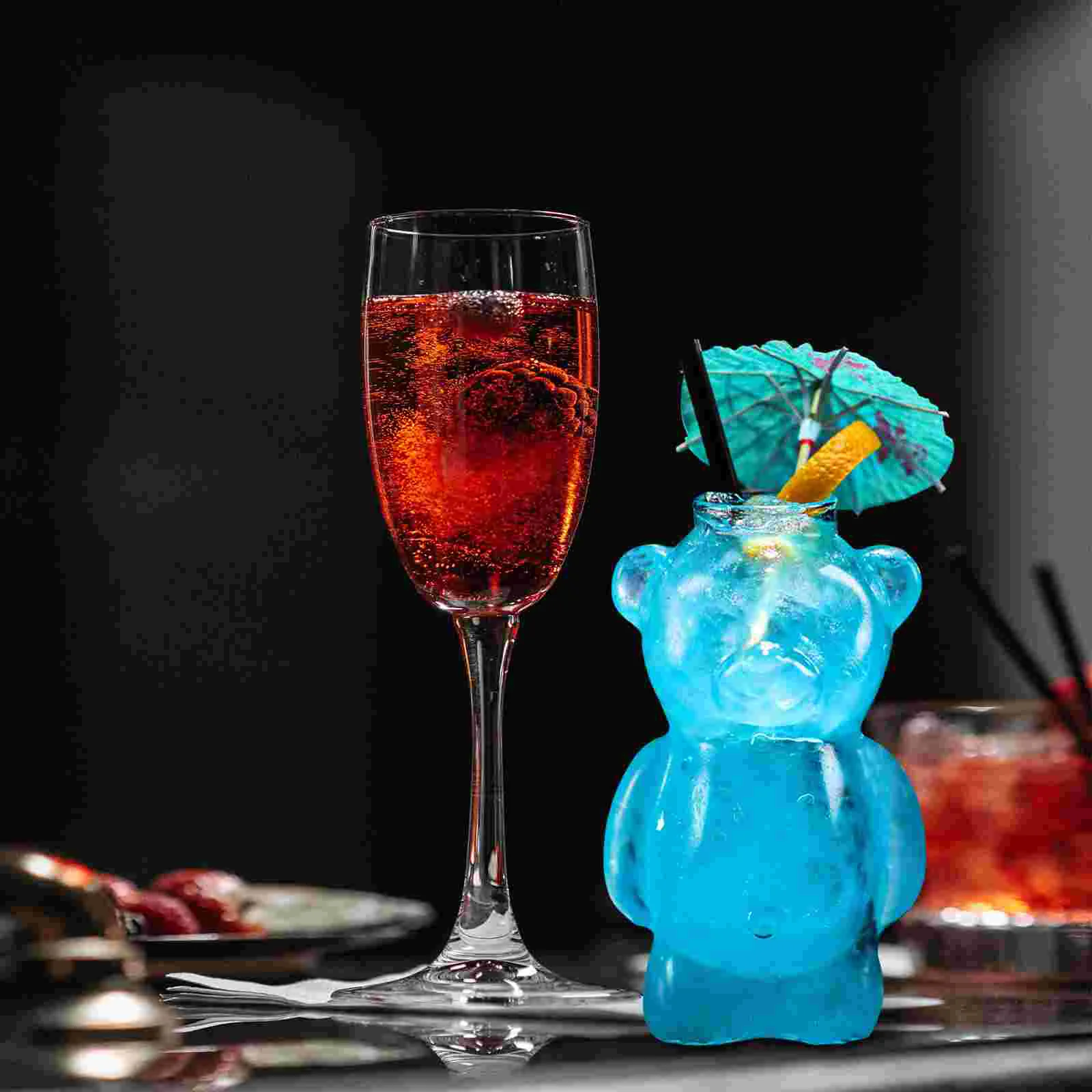 Стеклянная чашка бокалы es Bear коктейльные чашки для питьевой воды прозрачные в