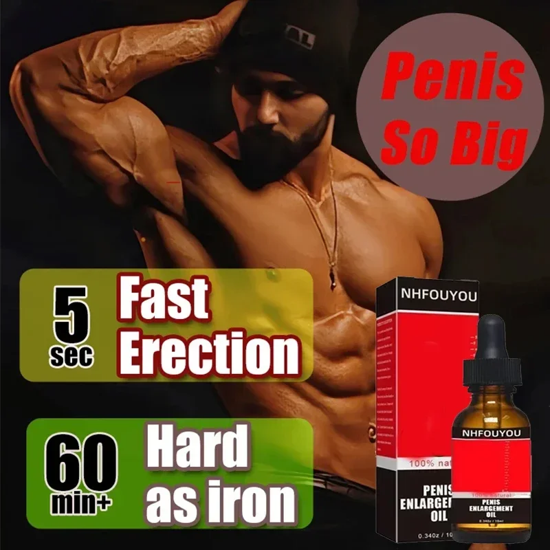Мужские товары перманентное увеличение роста пениса утолщающее масло для мужчин