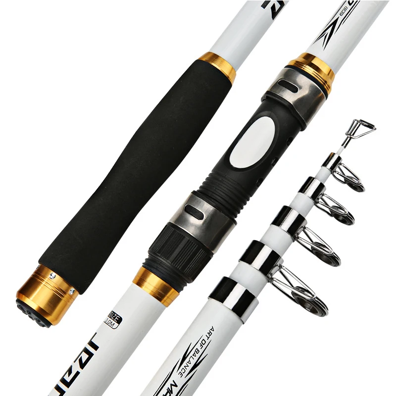 

ZYZ Sea Fishing Rods Retractable 2.1/2.4/2.7/3/3.6M Telescopic Spinning For Fishing Poles Throwing Lure Fishing-Rods Tackle