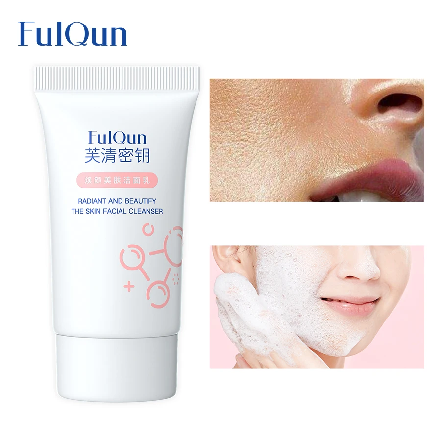 FulQun Salicylic Acid Face Cleaner Oil Control Acne Remedy For Facial Cleansing Remove Black Dots Face Wash Gel Skin Care 35g