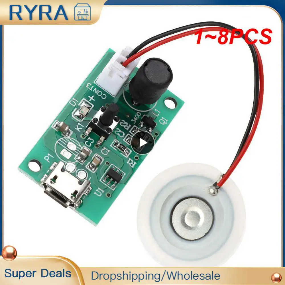 

1~8PCS 20mm DIY Moisturizing Transducer Atomizer Film Plate Accessories Piezoelectric Ceramics Ultrasonic Humidifier Repair