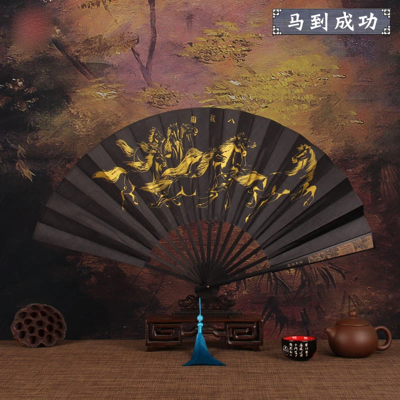 

Ретро складной веер из бамбука