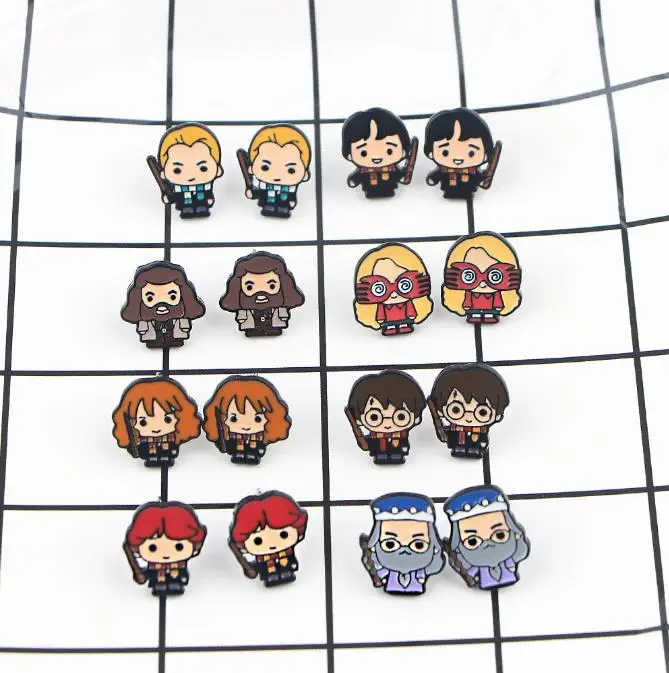 Новое поступление металлические серьги-гвоздики Harries 1 пара модные ювелирные