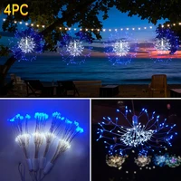firework string wire lights led diy 8 modes dimmable waterproof decorative hanging for christmas home patio indoor outdoor decor