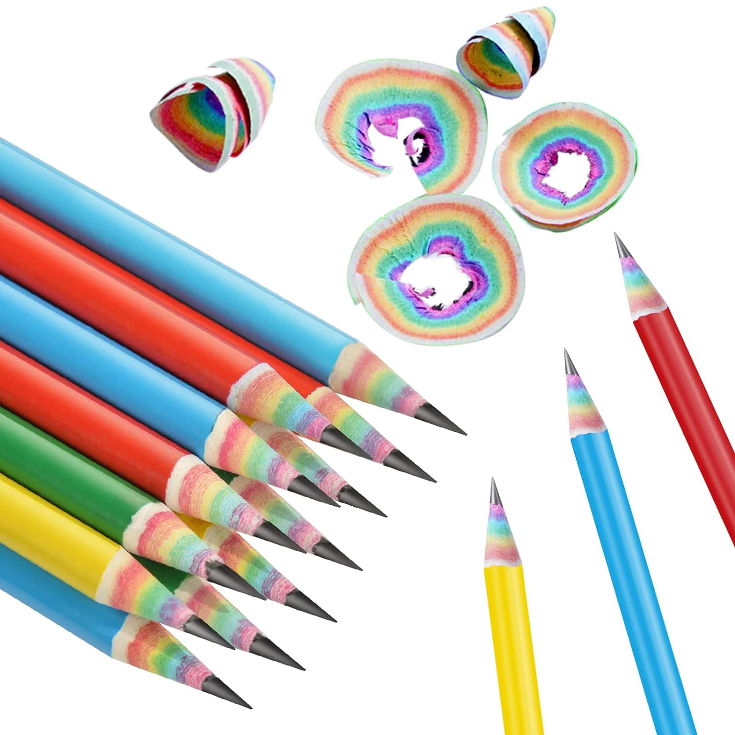 Набор разноцветных зеркальных карандашей Radix из 10 шт. для художников учителей