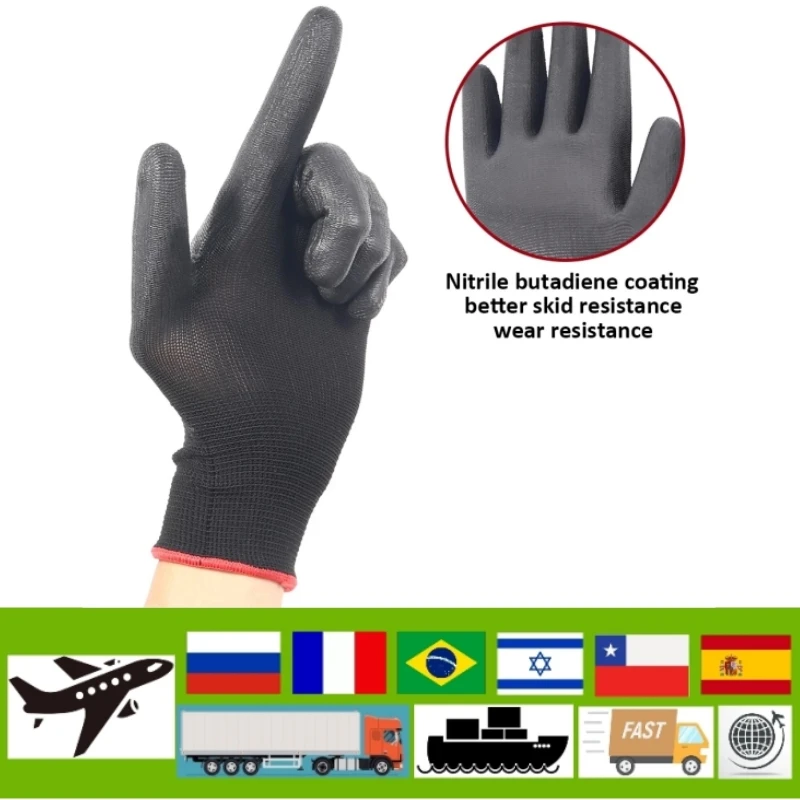 

Safety work gloves, pu gloves, special gloves for workers, maintenance supplies, labor nylon gloves, car maintenance gloves