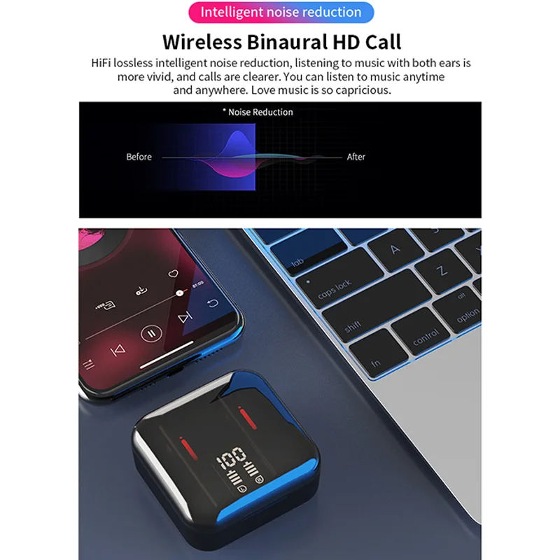 TWS-стереонаушники Xiaomi с микрофоном и поддержкой Bluetooth |