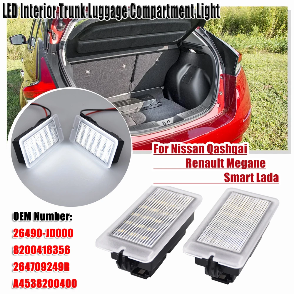 

Светодиодные фонари багажника заднего багажника для Nissan Qashqai Renault Megane Dacia Smart Fortwo C453 Forfour W453 Lada Xray