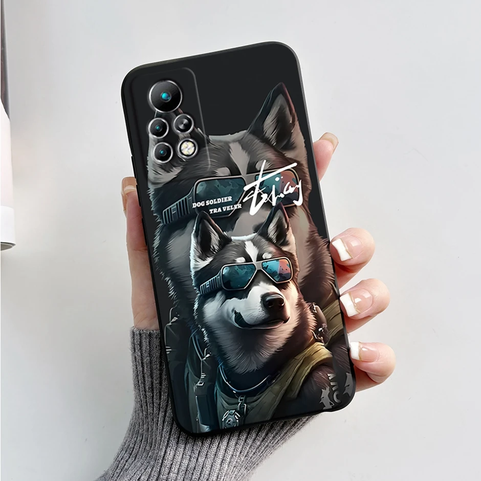 Защитные чехлы для Infinix Note 11s модный предмет искусственные Чехлы 11 Pro X697