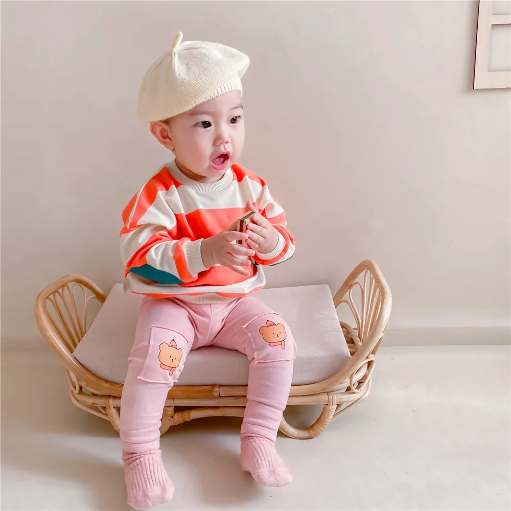 

Baby Boy Clothing Sets Children Bear Pullover Sweatshirts + Solid Cotton Sports Pants 2pc Kids Clothes Boy New Suit