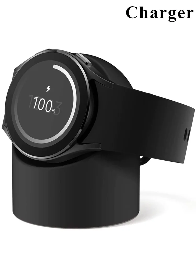 

Compatible for Samsung Galaxy Watch 5 Charger Stand 40mm 44mm 42mm 46mm Galaxy Watch3 4 5 Pro Charger silicone Stand 41mm 45mm