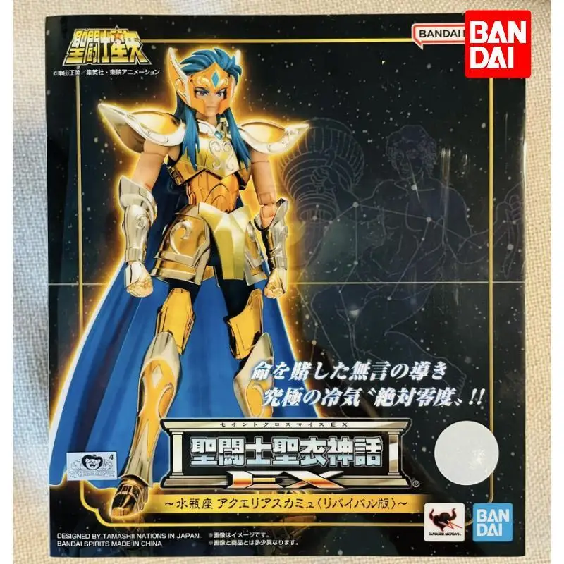 

Bandai Original Anime Saint Seiya Saint Cloth Myth EX Aquarius Kamus Camus Be Reborn Edition Gold Saint Action Figure Toys Gift