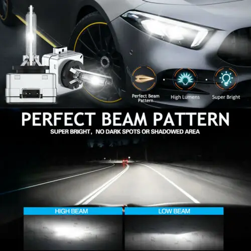 

2Pcs New 35W Oem D1S 6000K Hid Xenon Headlight Light Bulbs Direct Replacement Ac