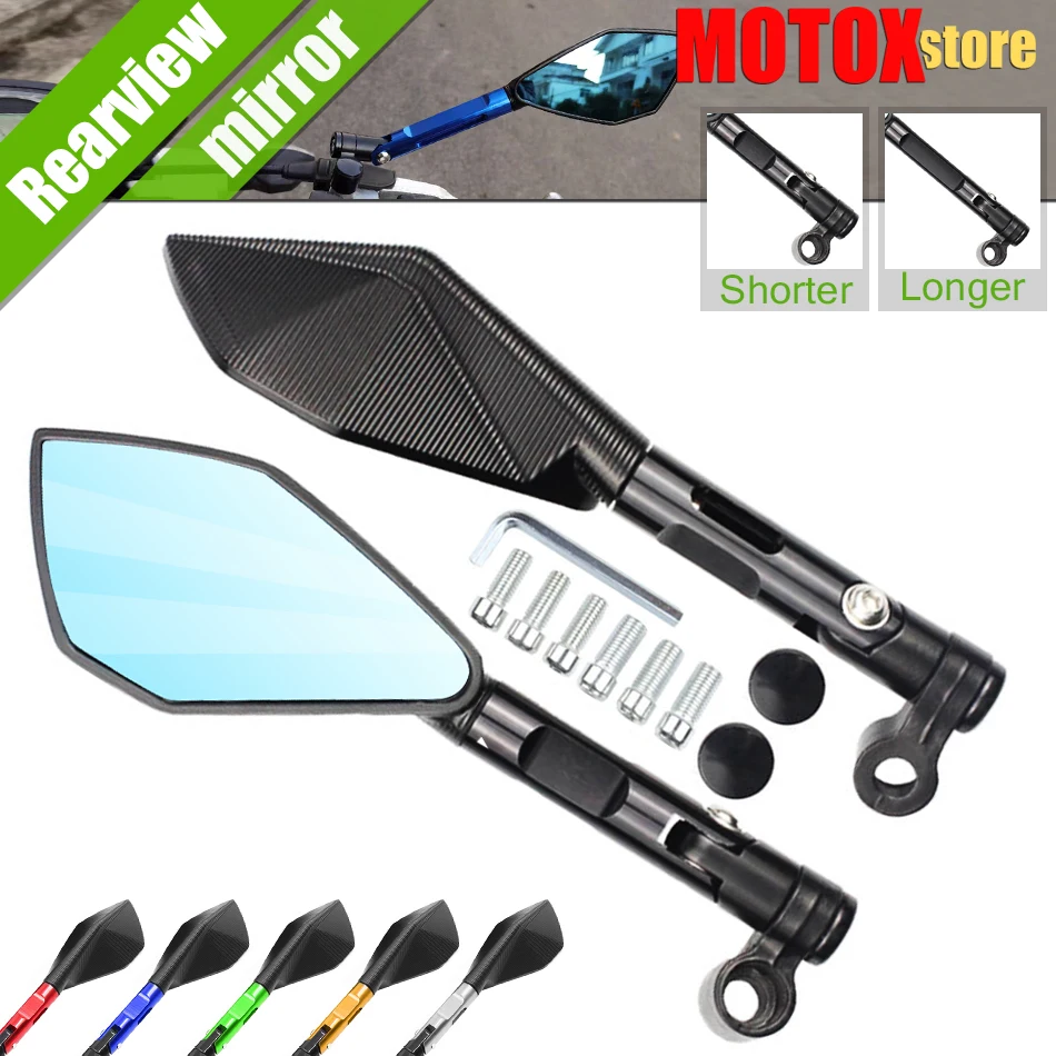 

2 шт./пара, универсальные мотоциклетные зеркала заднего вида с ЧПУ