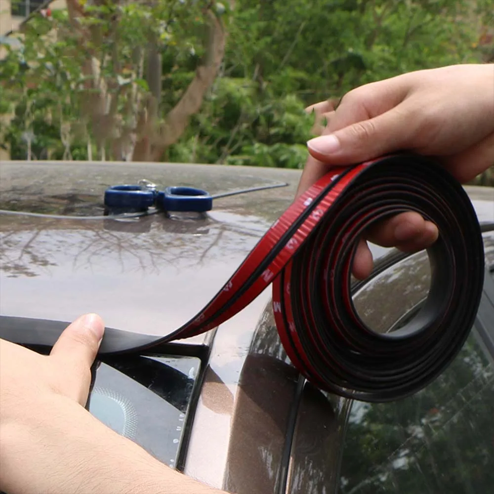 

Rubber Car Seal Strips Protector Sticker Auto Roof Windshield Window Edge Sealing Trim Noise Insulation Weatherstrip Accessories