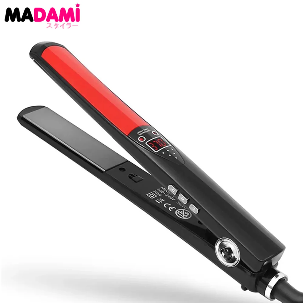 Выпрямитель для волос 470 ℉ Титановая пластина Flat Iron 240г. ℃ Высокотемпературные