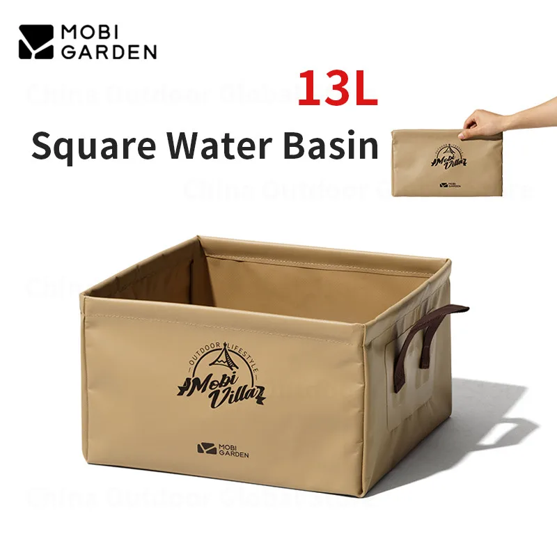 MOBI GARDEN портативный 13л квадратный бассейн для воды ПВХ водонепроницаемое