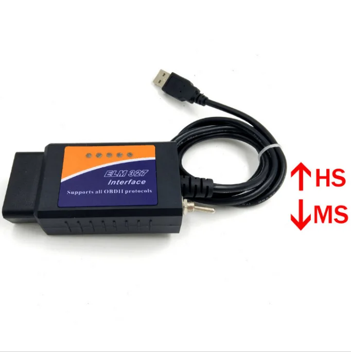 Фото ELM327 V1.5 USB PIC18F25K80 FTDI CH340 чип CAN/MS CAN для Forscan OBD2 диагностическая банка переключатель OBD сканер многоязычный №1