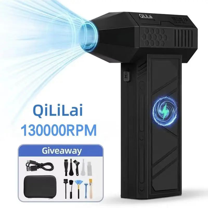 

Мощный Электрический Воздуходув X3 Mini Turbo 130000 Об/мин Для Автомобилей, Грузовиков, Клавиатур, 4 Скорости, Перезаряжаемый