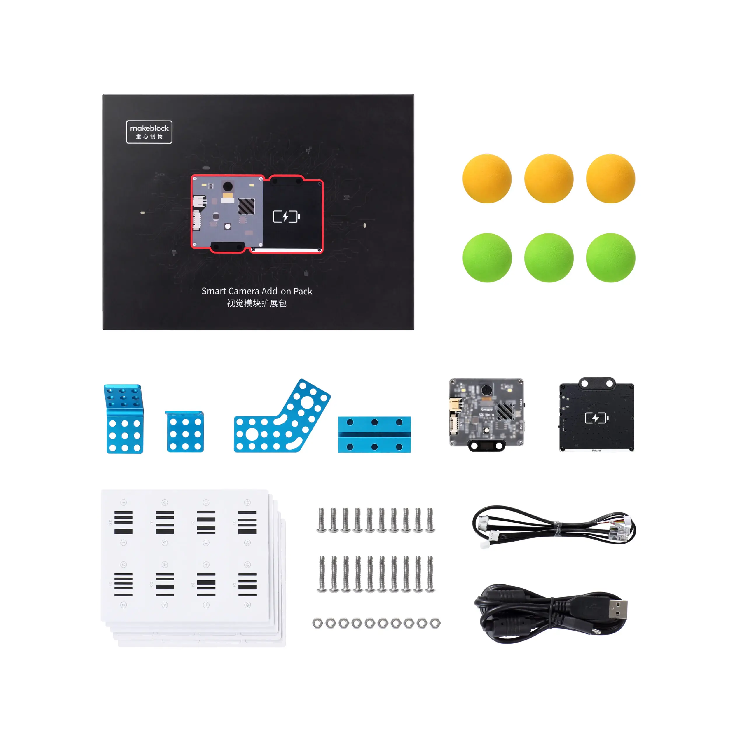 

Makeblock Smart Camera Add-on Pack for MakeX Starter and Challenge Programs Upgraded Module for mBot, Ranger Support Scratch