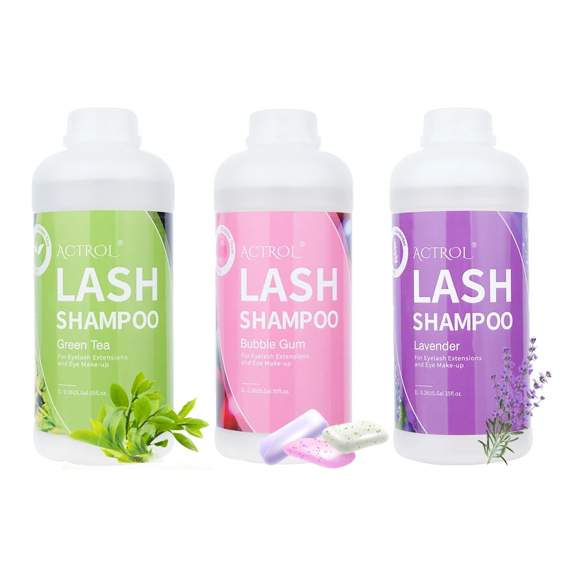 1000ml Eyelash Remover Foam Lash Shampoo Pump Press Lash Lift Eyelash Cleanser Foam Shampoo Kit Clean Eyelash Extension